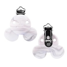 실리콘 클립 젖꼭지 체인 젖니가 선물 식품, 1개, 8. M-marble