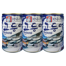 강구나루 고등어 통조림 400g 3개 업소용 조림 찌개