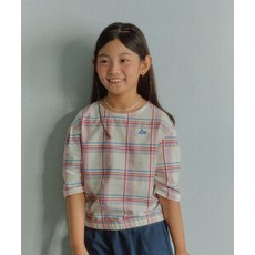 백화점 Lee 키즈 정품 체크 블라우스 레드 LK2502SS71RD