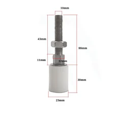 냉장 슬라이딩 도어 롤러 사이드 레일 나일론 풀리 번역 냉동고 충돌 방지 제한 휠, 02 nylon