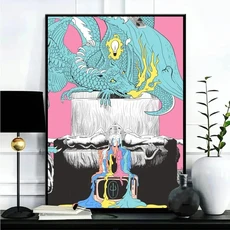 20 밴드 한 조종사 포스터 갤러리 인쇄 홈 장식 캔버스 회화 거실, 01 40x50cm no frame, 08 7