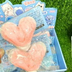 亮燈貓爪捏捏樂 解壓玩具 超軟泥感食玩 減壓玩具, 珍珠愛心【粉色】, 1個