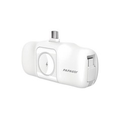 PAPAGO 5000mAh 隨行膠囊行動電源 限量贈 20W PD充電器 原廠公司貨, 白色Type-C+Type-C