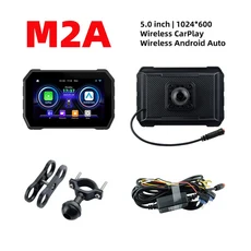 오토바이 네비게이션 EKIY 무선 카플레이 안드로이드 자동 휴대용 디지털 대시보드 GPS 내비게이션 디스플레이 화면 5 인치, 8)MTC-02A