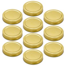 골드 메이슨 병 뚜껑 6개 70mm/2.76인치 레귤러 마우스 플레이트 캡 누출 방지 통조림 병용 프리미엄 양철판 소재 우수한 밀봉 (6), 10