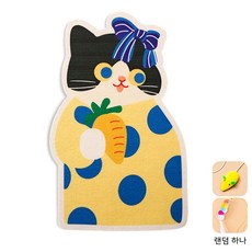 BLACK K7 고양이 장난감 부착식 수직형 펠트 카페트 고양이 스크래쳐 장난감, 1개, G:당근&고양이