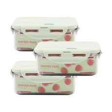 락앤락 스테커블 정사각 870ml, 3개, 단품