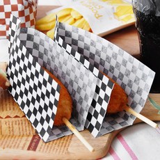 핫도그봉투 네모블랙 L0818, 500개, 1세트