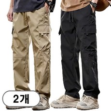 차쿠 1+1 남성 캐주얼 바지 카고팬츠 방수 방풍 멀티포켓 4계절 여름 겨울 기모 카고바지 등산 아웃도어 바지 작업복바지