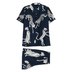 올리비아본할 에멜리 프린트 반소매 파자마 세트 2p