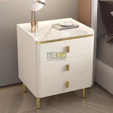 意式簡約全實木床頭櫃：臥室床邊收納窄櫃, 深空灰,40長*40厚*48高 全實木, 1個