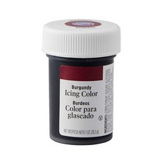 윌튼 아이싱칼라 버건디, 1개, 28.3g