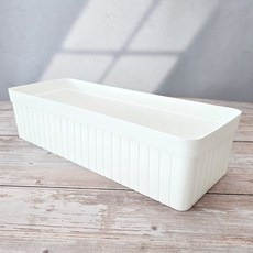 팬트리 바스켓 1호 32x12.5.x8 0024/주방 베란다 정리 수납 바구니, 1개, 흰색