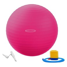 미국출고 평점4.5+ 225602 Fitvids 터짐 방지 미끄럼 운동 공 - 45.7cm(18인치) 핑크 38-45cm(2 – 15-18인치) S