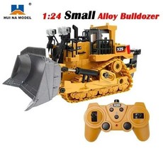 HUINA 1554 RC 불도저 Rc 배거 크롤러 굴삭기 2.4G 원격 제어 자동차 트럭 트랙터 트레일러, 중국, 24 Alloy Bulldozer