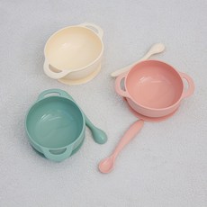 베이비스토리 KEAN 실리콘 흡착 다용볼 이유식 용기, 1개, 핑크