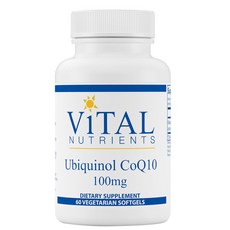 ViTAL NUTRIENTS 還原型輔酶Q10素食軟膠囊 100mg, 60顆, 1罐