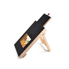 개고양이 스크레쳐 단단한 나무 긁는 보드 반견동물 놀이, C. 35.3x26.4x24.6cm