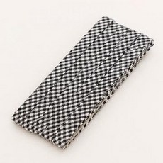 패션스타트 빈티지파스텔 바이어스테이프 10mm 블랙 체크 1개입, 1개