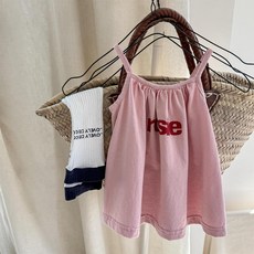 女童韓版無袖吊帶衫