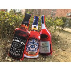 創意仿真酒瓶長抱枕 柔軟舒適 交換禮物首選, 杰克丹尼