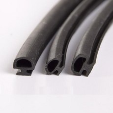 알루미늄 도어 창틀바람막이 씰 새시 윈도우 7mm EPDM 씰링 슬라이딩 고무 블랙 5mm, J. 고무 3개 2개 와이어 내경 6mm 외경