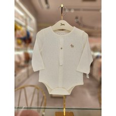 [백화점 정품] 에뜨와 신생아 순면 사계절 배냇 슈트 바디수트