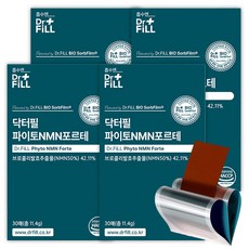 닥터필 식물성 NMN 식약청인증 필름 파이토 엔엠엔 포르테 브로콜리발효추출분말 4800mg 국내 최대 함량, 4개, 30회분