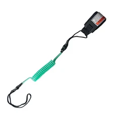 리쉬 서핑 LBW 프리미엄 서핑보드 목줄 10 패들보드용 코일형 SUP 다리줄 쇼트보드용, 02 Green