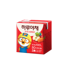 뽀로로 하루야채 유기농 사과당근, 24개, 140ml