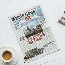 촬영소품 포장지 인테리어 촬영용 영자 신문, 핑크