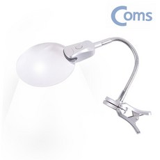 거치대 LED 돋보기 확대경 무테 집게 조명 64128ea 1(PC), 1개