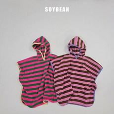 [소이빈] 26여름 비비드 후드 타올 아동 키즈 비치타올 (80~130)