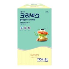 크리넥스 안심 뽑아쓰는 키친타월 130매 6입, 6개입, 130개