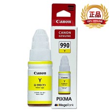 캐논 GI-990 순정 잉크 G3910 G2910 G3900 G3915 G1910 G4900 G2915 G4910 G2900 G4911 G1900 G4902, 04.노랑, 1개