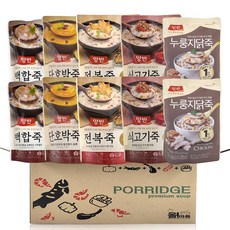 동원 양반 파우치죽 5종 기획세트 2호(전복2+쇠고기2+단호박2+백합2+누룽지 닭죽2), 420g, 1개