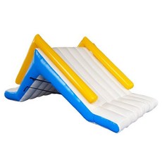 워터 슬라이드 에어바운스 물놀이 풀장 워터파크, 3. 슬라이드 파란흰색 4.5X2X2m, 1개