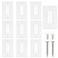 10팩 브러시 벽판 와이어용 UL 케이블 패스스루 인서트 싱글 갱 액세스 스트랩 HDTV용 벽 소켓 HDMI 홈 시어터 시스템용 벽판, 10팩 브러시 벽판 와이어용 UL 케이블 패스스루 인서