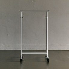 템퍼드 스탠다드 ST3 매장용 이동식 높이조절 행거, 화이트