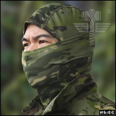 野戰搖滾 魔蠍迷彩忍者頭套 Multicam Black 暗夜迷彩 黑色多地形迷彩戰術頭套騎車面罩自行車口罩, Multicam Tropic叢林多地形, 1個