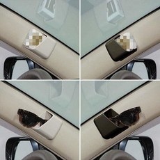 차량 내부 소품 정리함 운전석 카드 홀더 거치대, 블랙(1404-1)