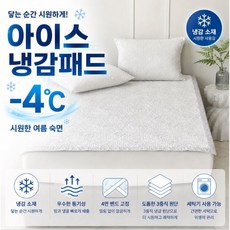 코스트코 알러텍트 아이스 냉감패드 -4도 여름패드 침대패드, 그레이