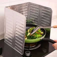 주방 기름때 방지 접이식 스테인리스 튀김 가스 레인지 가드 요리 바람막이 스토브 휴대용 취사용 캠핑