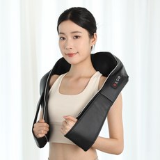 올조이 목 어깨 마사지기 온열 진동 마사지기 승모근 안마기