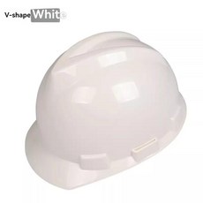 모양의 통기성 모 헬멧 건설 점 스냅 잠금 서스펜션, 13. V-shaped White, 1개