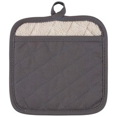 KAF Home 팟 미트 오븐장갑 솔리드 스퀘어, Pewter, 1개