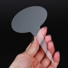 식집사 투명 화분픽 식물이름표 수목표찰 식물표찰 꽃이름표, 없음