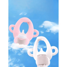 젖병홀더 호환 지지대 착용 아이디어제품 셀프수유쿠션 목에 혼자서 출산선, 블루