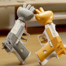 가위바위보 총 묵찌빠 복불복 술 게임 술자리 파티용품 쓸데없는 킹받는 선물, 1개, 그레이