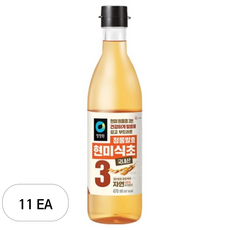 청정원 정통발효 현미 식초, 470ml, 11개